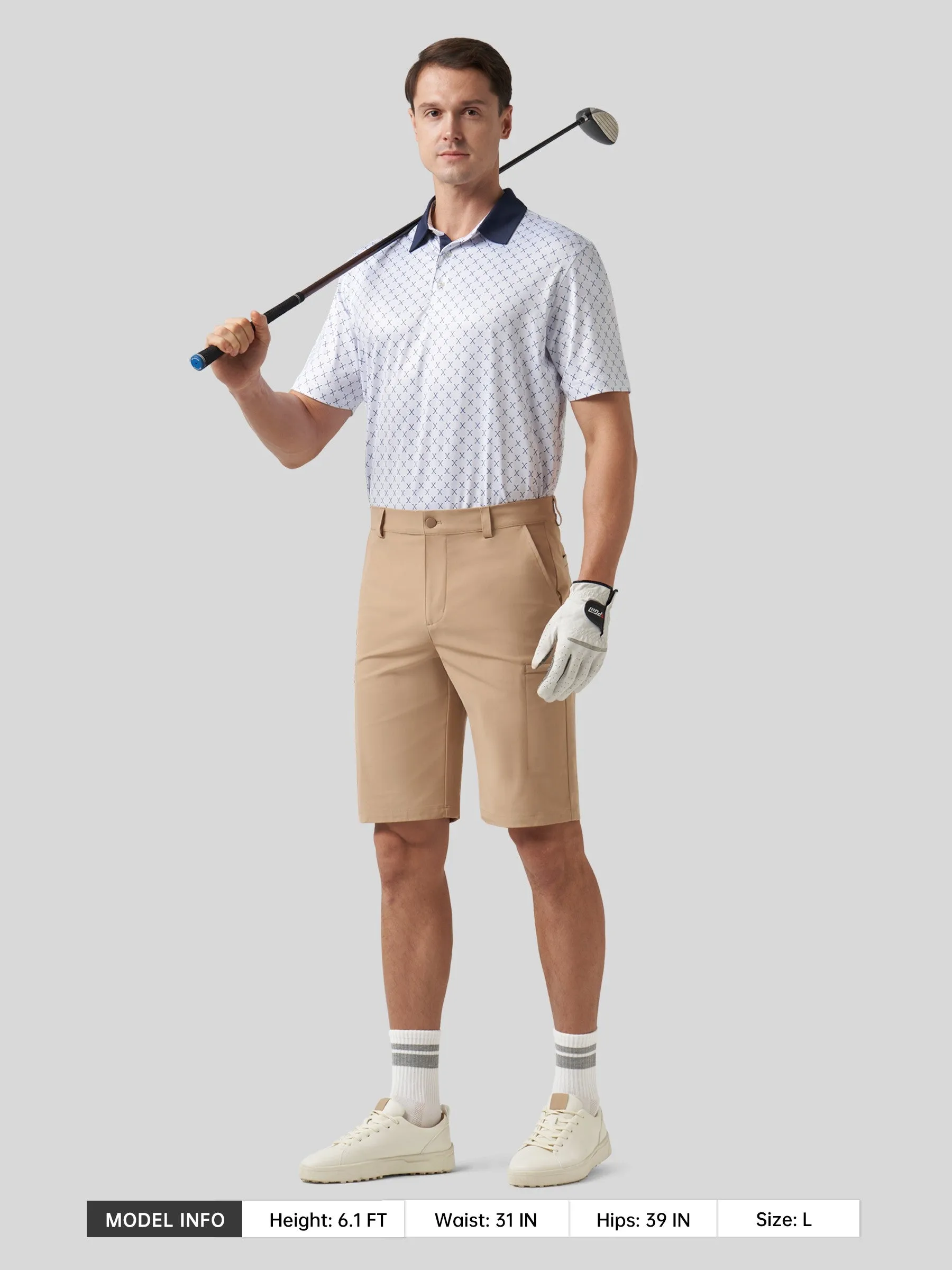 Men's Golf Print Polo Shirts