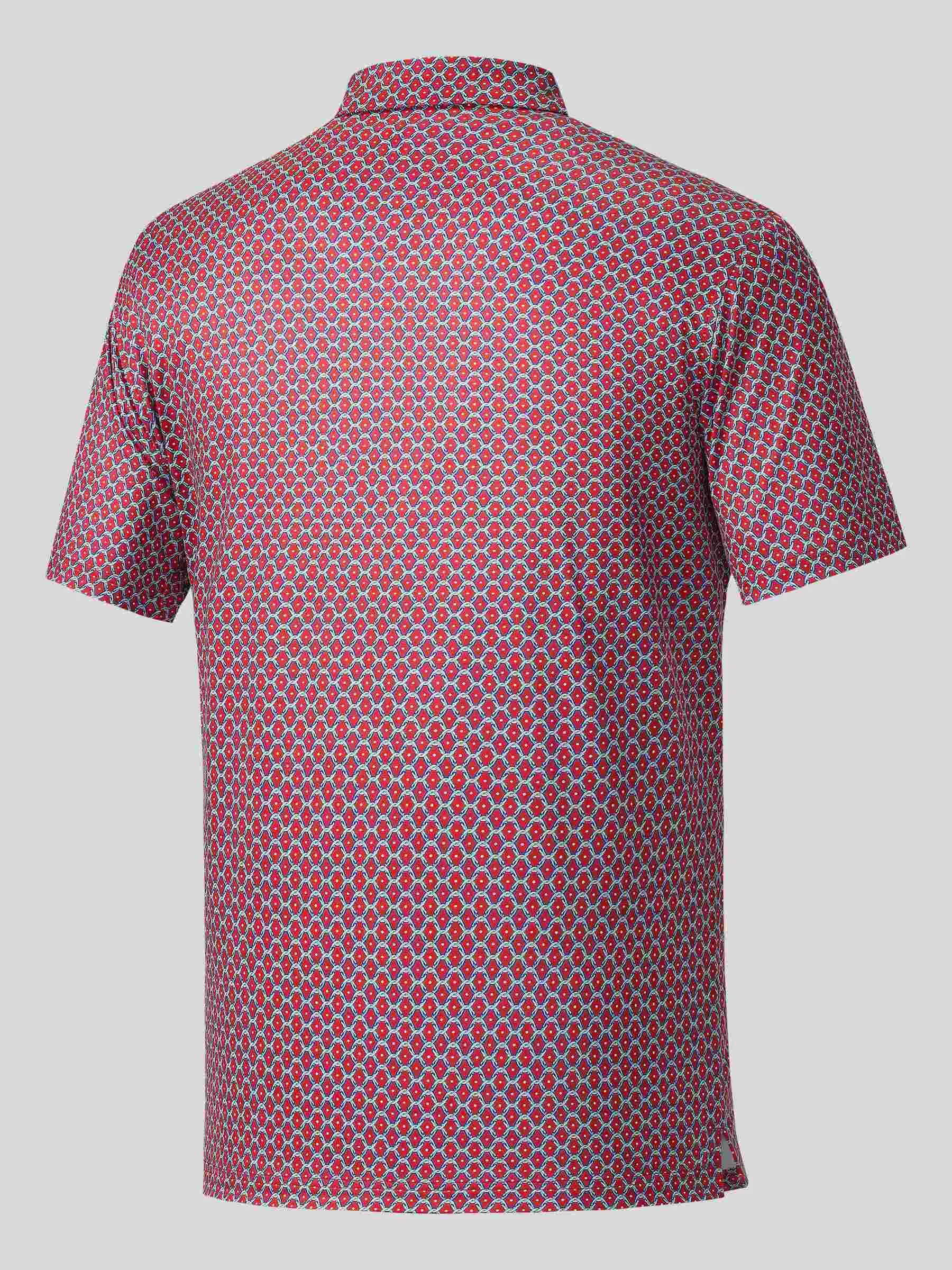 Men's Golf Print Polo Shirts