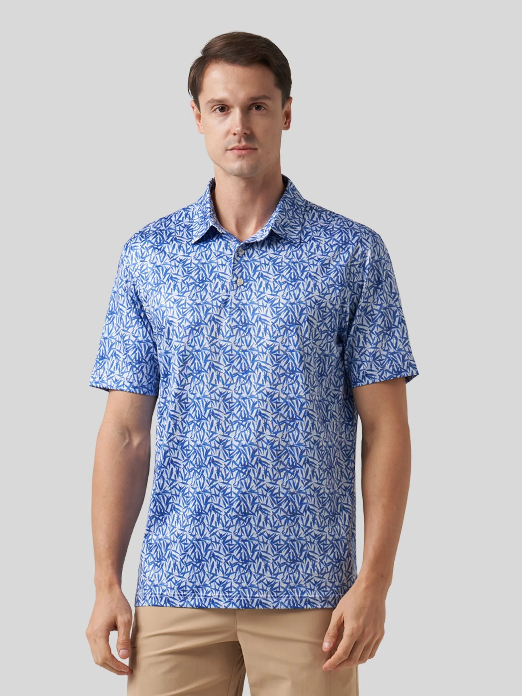 Men's Golf Print Polo Shirts