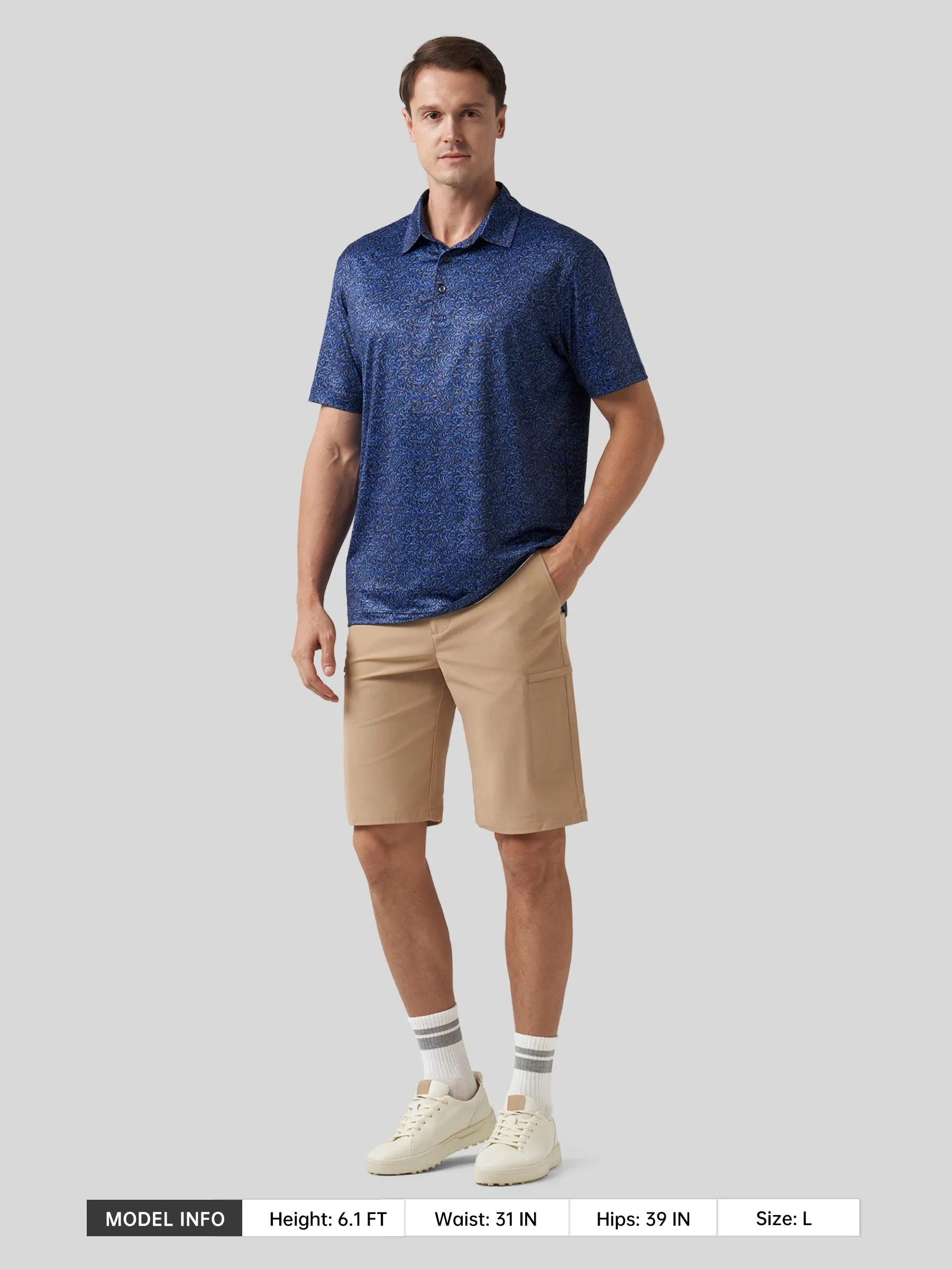 Men's Golf Print Polo Shirts