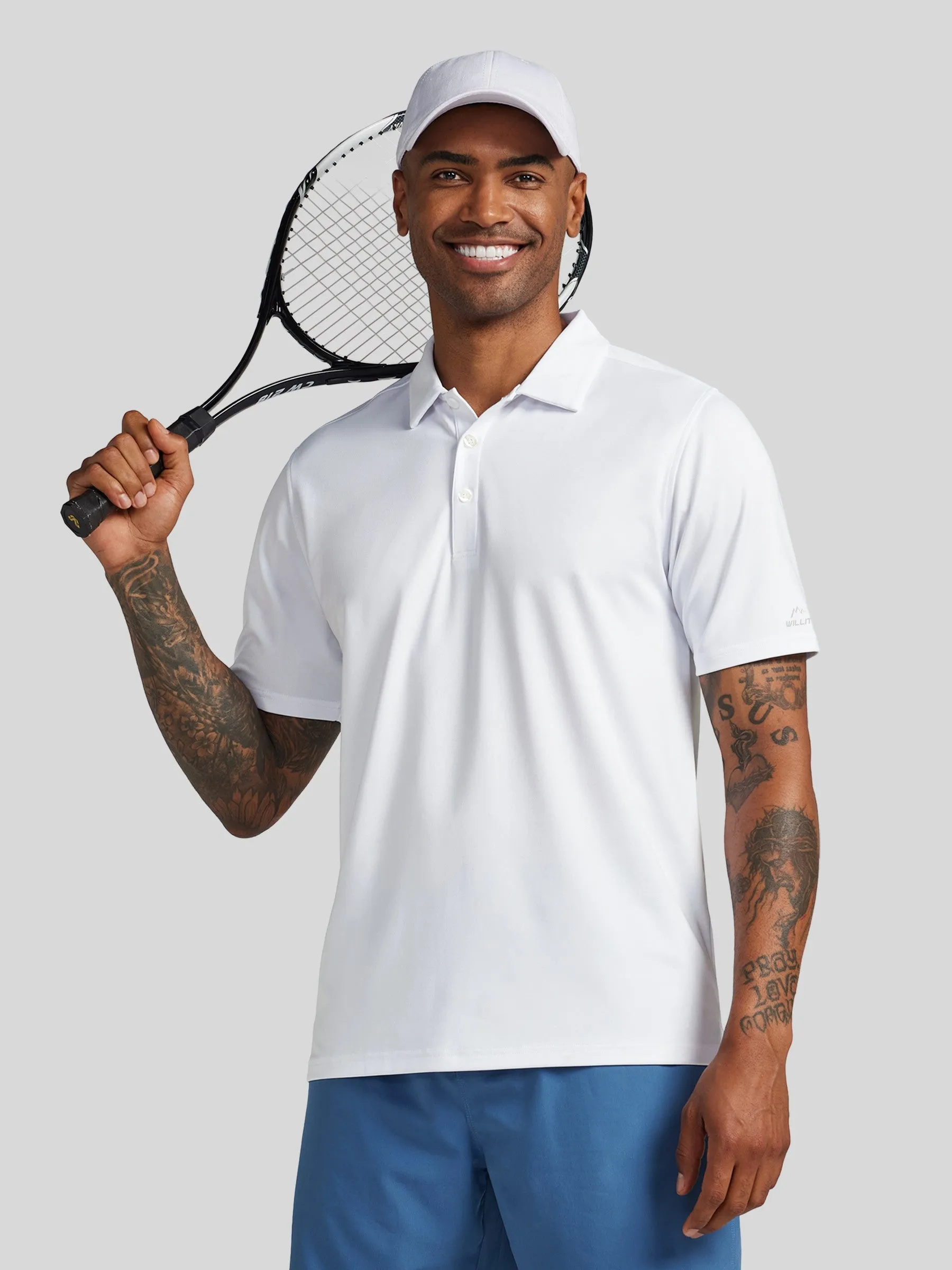 Men's Golf Print Polo Shirts