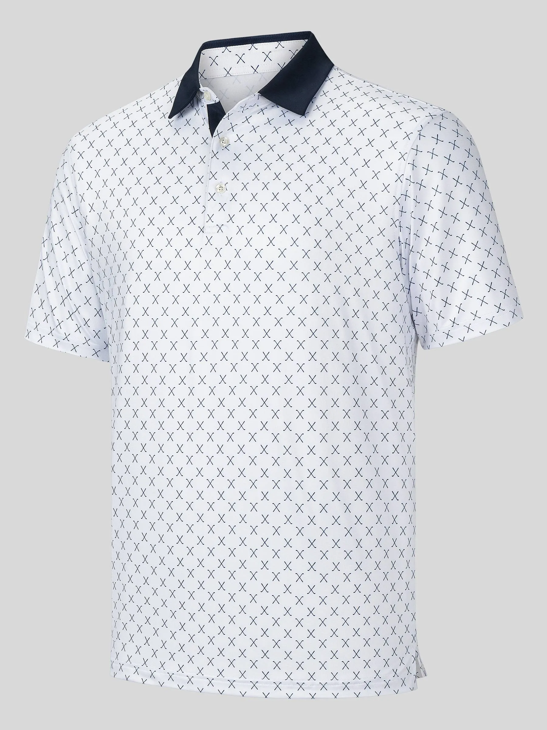 Men's Golf Print Polo Shirts