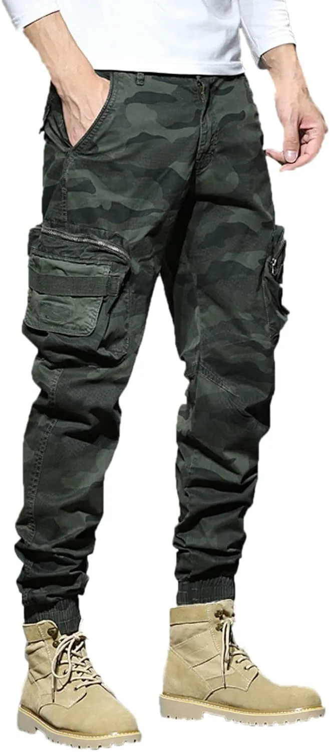 Mens Sweatpants with Pockets Big and Tall Athletic Mens Joggers Pants Casual Jogging Pant Long Multi-Pockets Outdoor