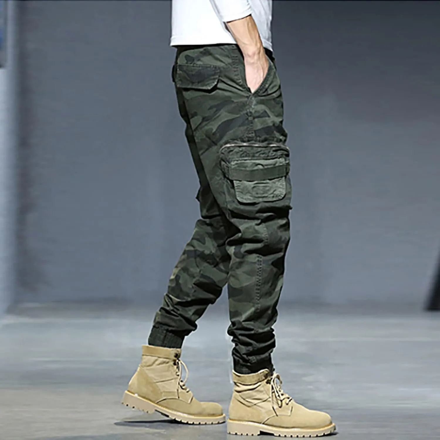 Mens Sweatpants with Pockets Big and Tall Athletic Mens Joggers Pants Casual Jogging Pant Long Multi-Pockets Outdoor