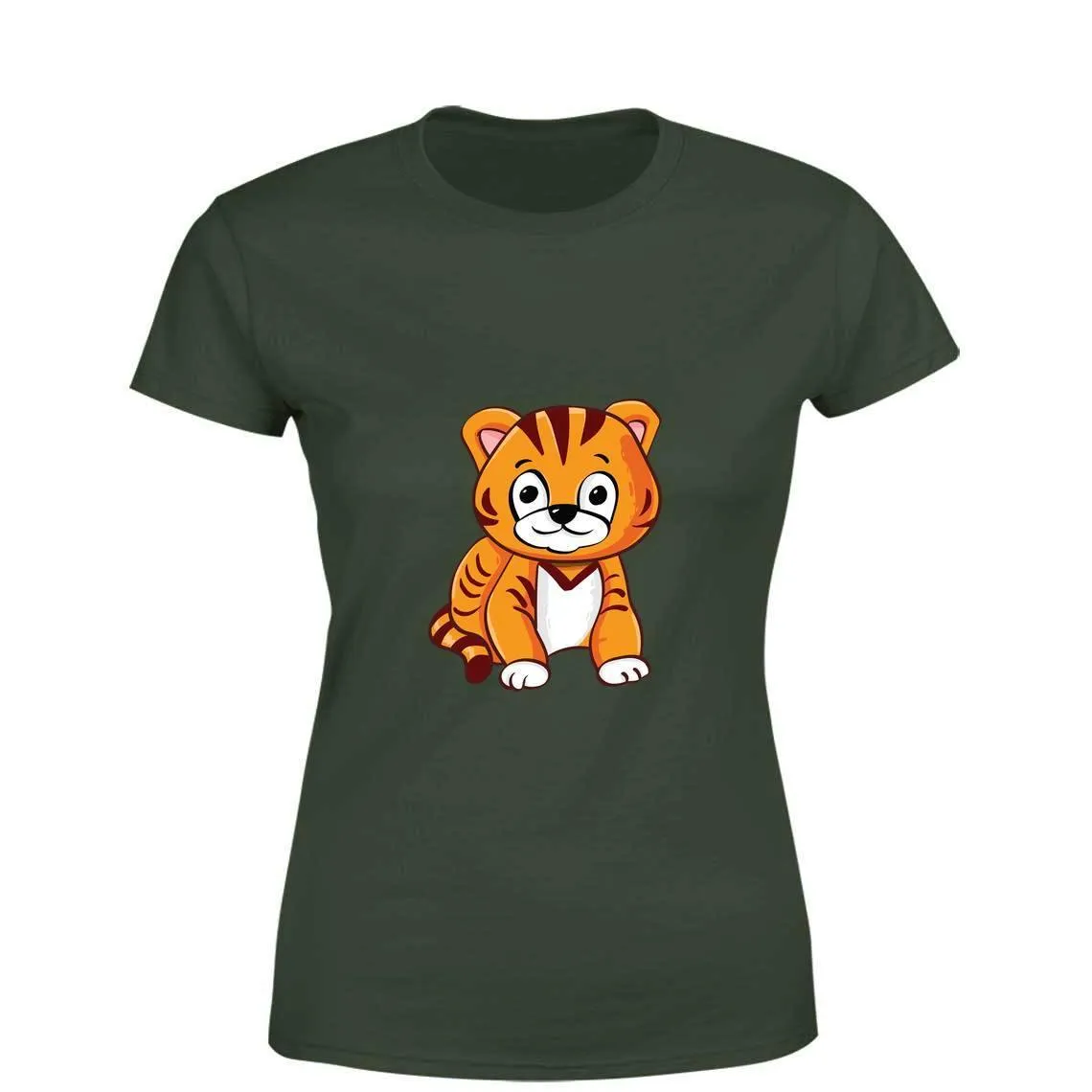 Mister Fab Cute Kitten Women Round Neck printed T-Shirts