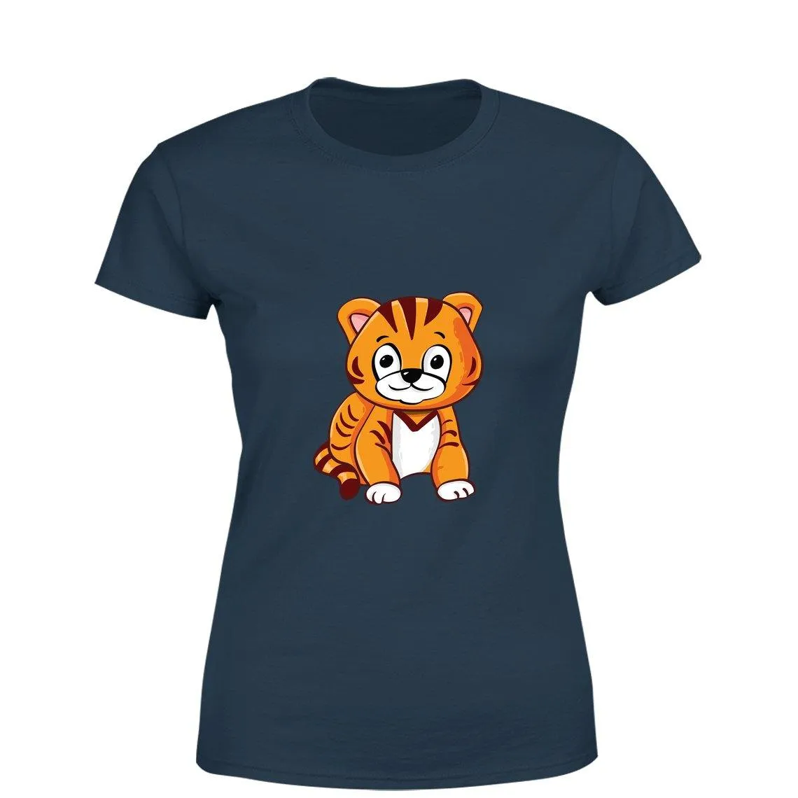 Mister Fab Cute Kitten Women Round Neck printed T-Shirts