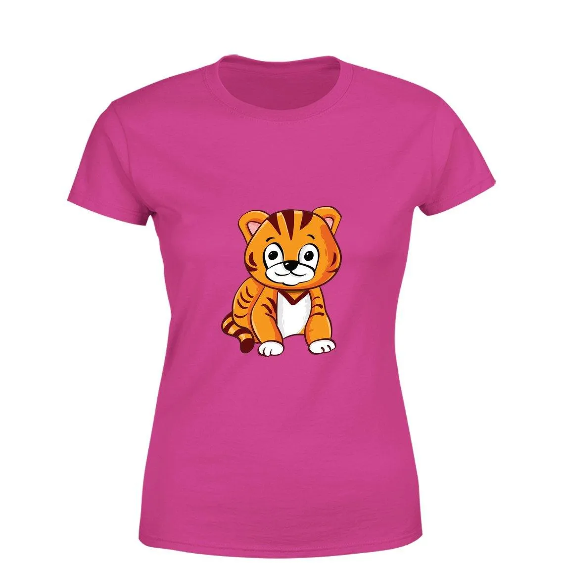 Mister Fab Cute Kitten Women Round Neck printed T-Shirts
