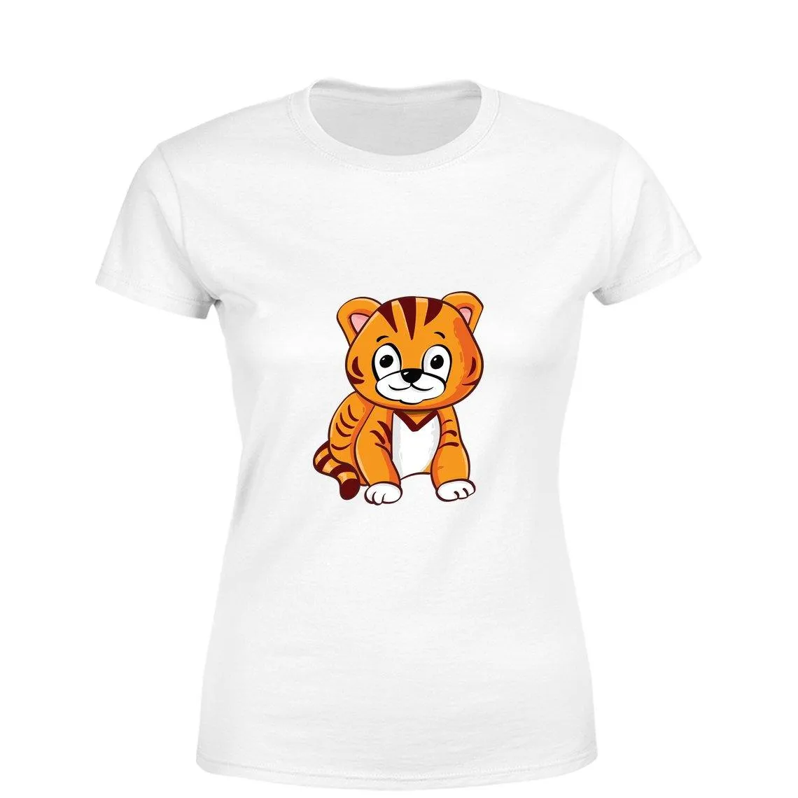 Mister Fab Cute Kitten Women Round Neck printed T-Shirts