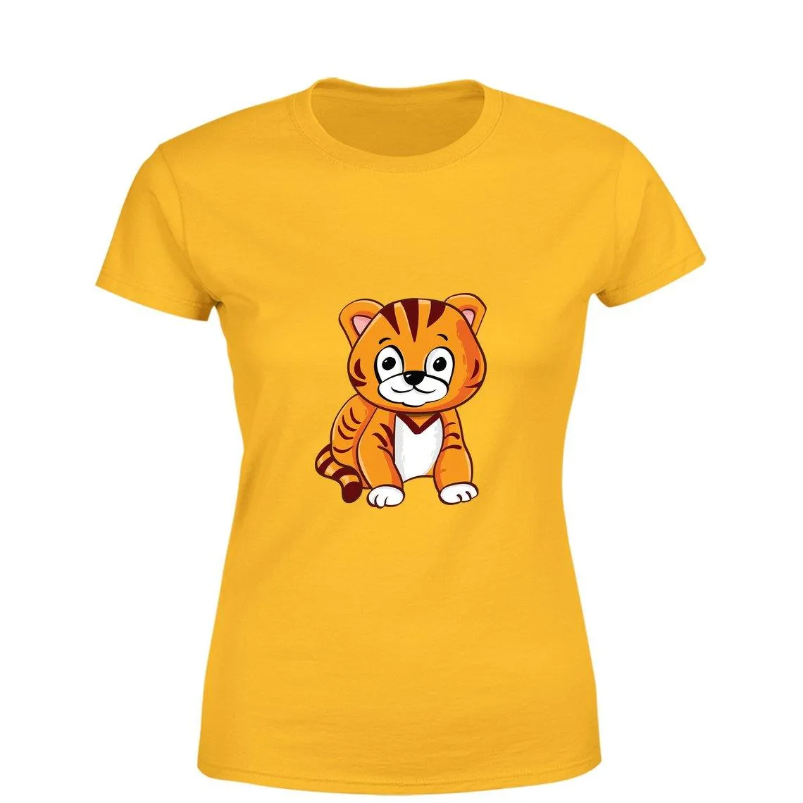 Mister Fab Cute Kitten Women Round Neck printed T-Shirts