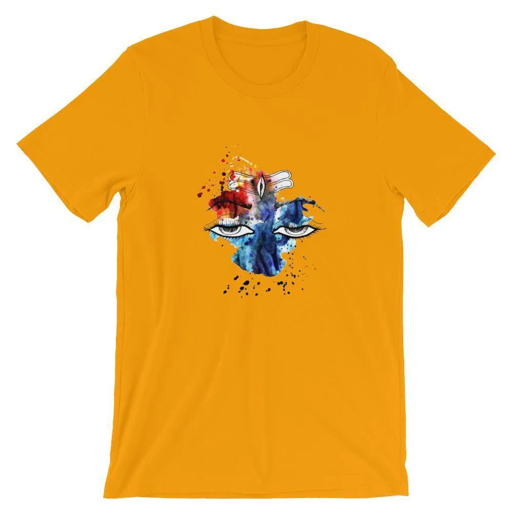 Mister Fab Shiva Eyes Men Round Neck printed T-Shirts