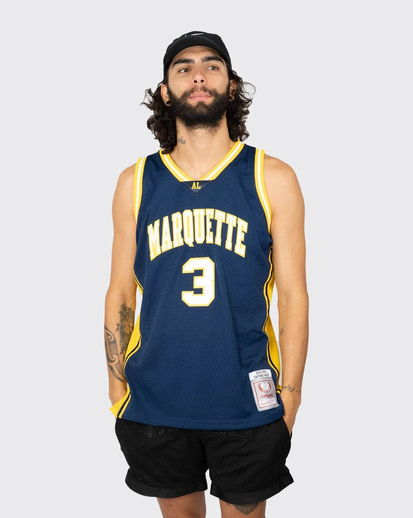 mitchell and ness Marquette wade 02-03 jersey blue