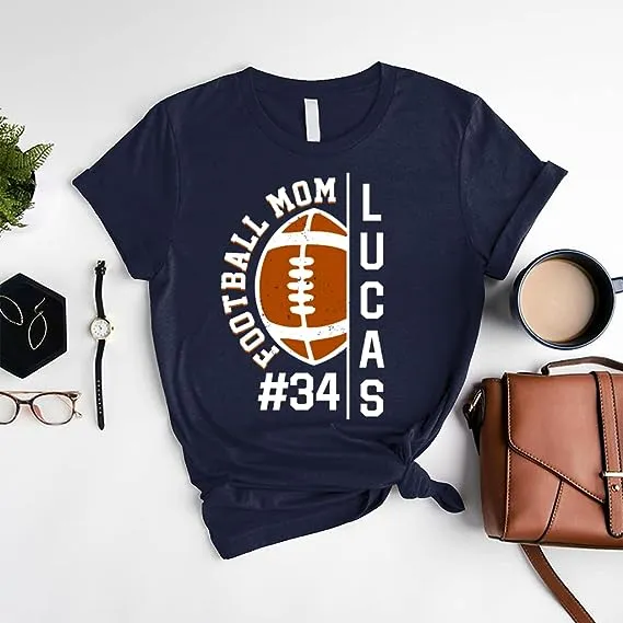 Personalized Football mom Shirt, Football dad Shirts T-Shirt CL