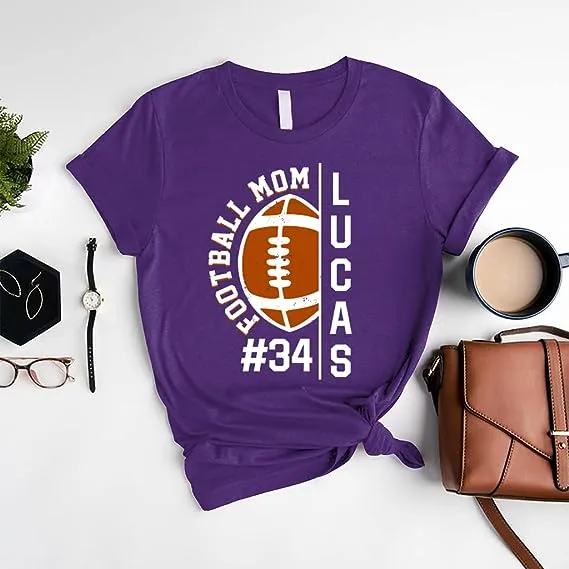 Personalized Football mom Shirt, Football dad Shirts T-Shirt CL