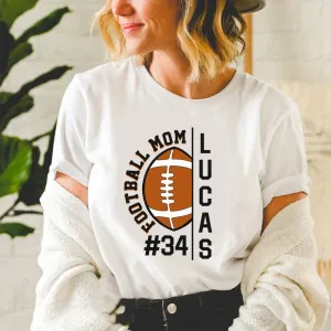 Personalized Football mom Shirt, Football dad Shirts T-Shirt CL