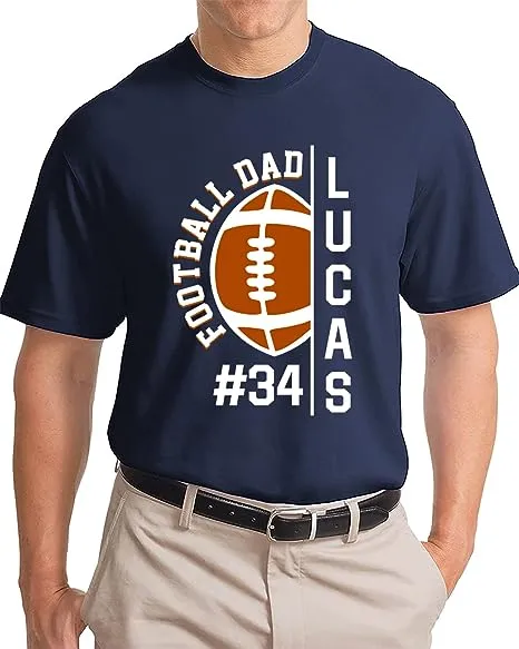 Personalized Football mom Shirt, Football dad Shirts T-Shirt CL