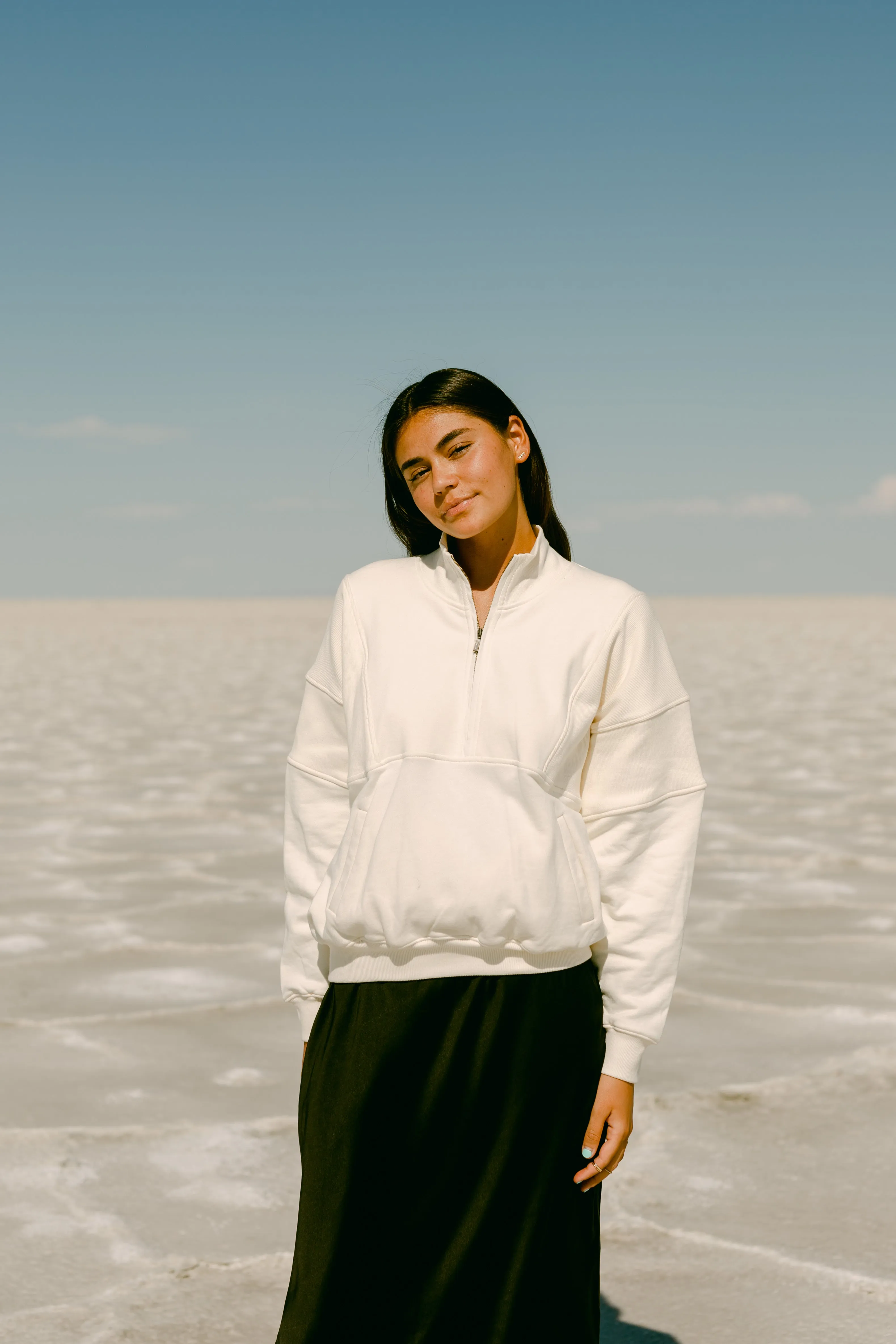 Point Sweats Half Zip Pullover