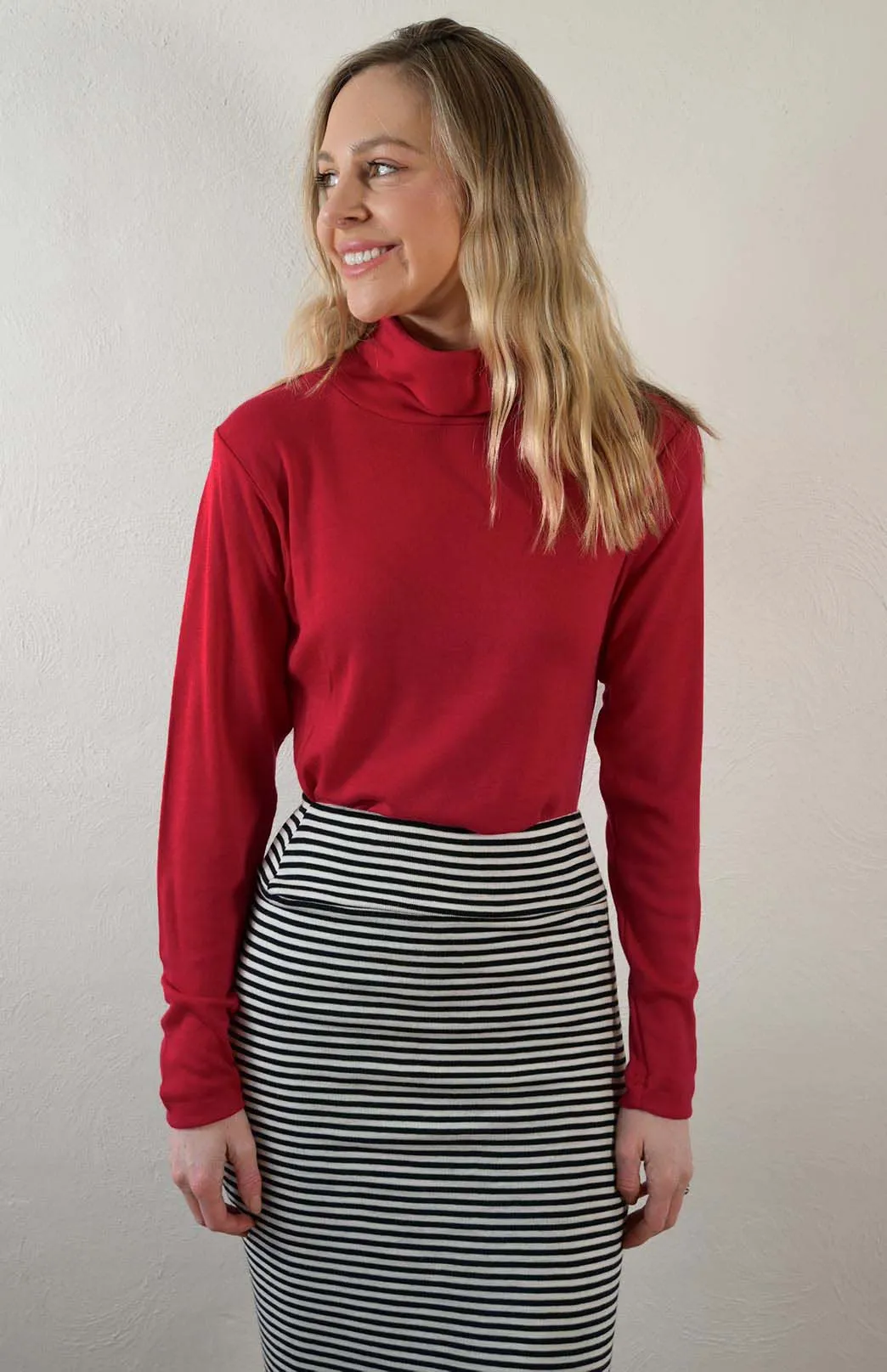 Polo Neck Top
