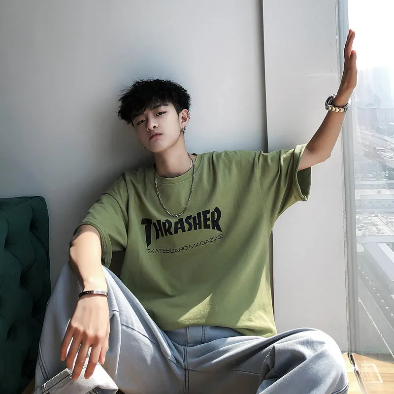 Popular cecShort Sleeve T-Shirt Trendy All-Matching Loose INS Popular Tops Cozy T-Shirt