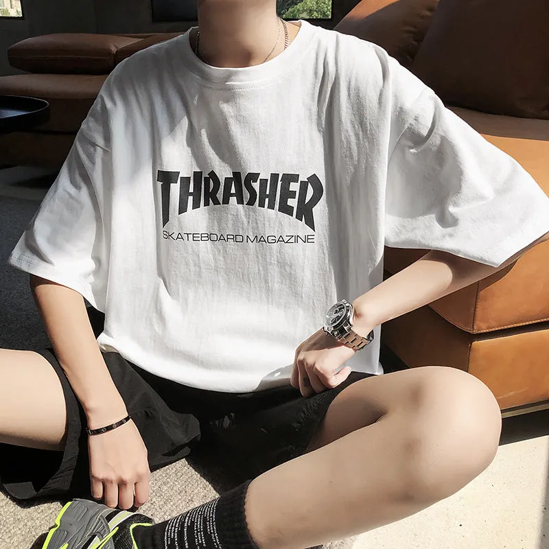 Popular cecShort Sleeve T-Shirt Trendy All-Matching Loose INS Popular Tops Cozy T-Shirt
