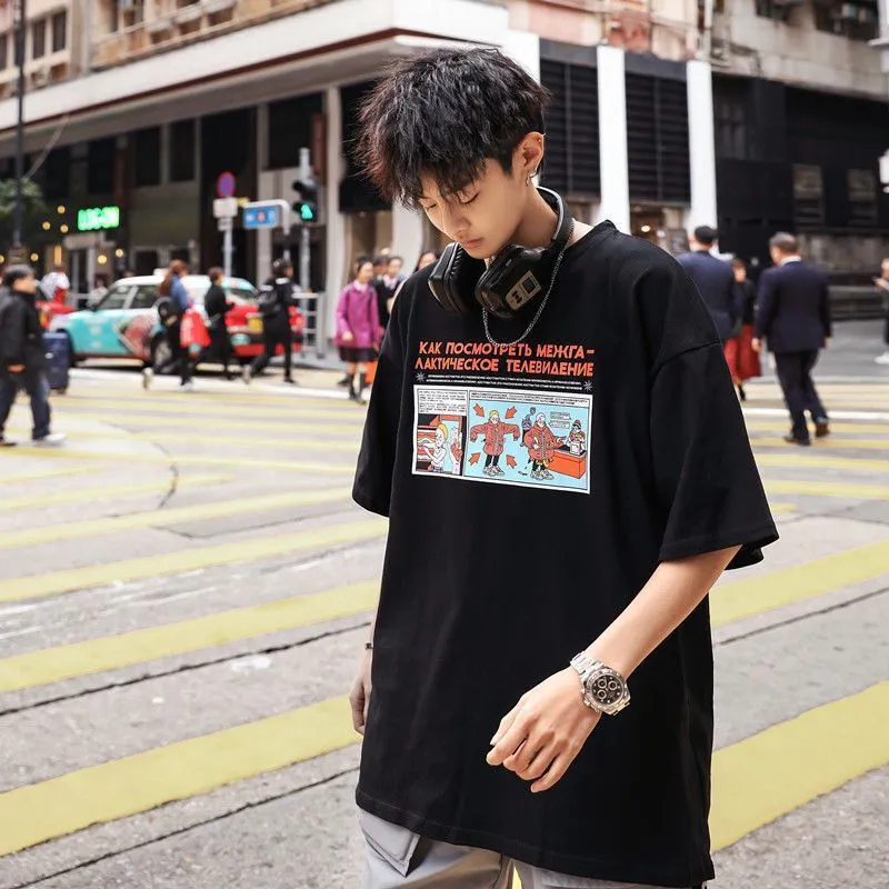 Popular cecShort Sleeve T-Shirt Trendy All-Matching Loose INS Popular Tops Cozy T-Shirt