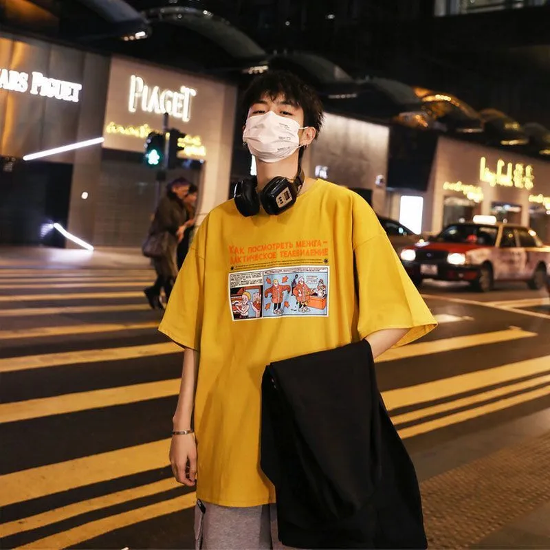 Popular cecShort Sleeve T-Shirt Trendy All-Matching Loose INS Popular Tops Cozy T-Shirt