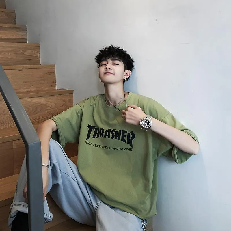 Popular cecShort Sleeve T-Shirt Trendy All-Matching Loose INS Popular Tops Cozy T-Shirt