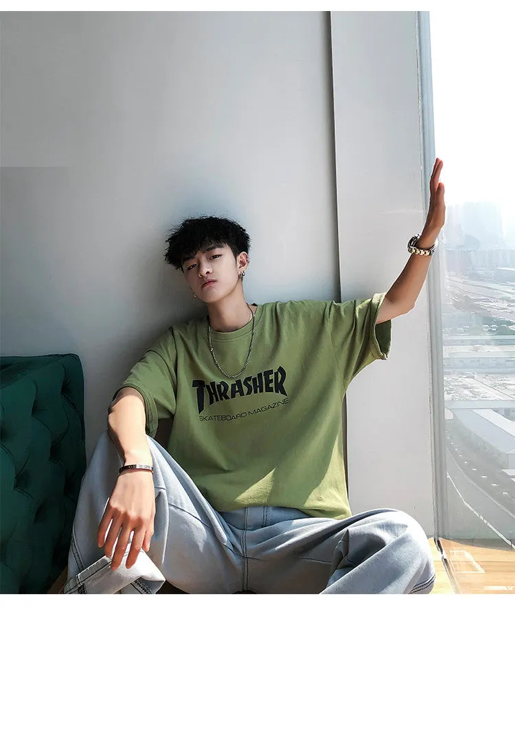 Popular cecShort Sleeve T-Shirt Trendy All-Matching Loose INS Popular Tops Cozy T-Shirt