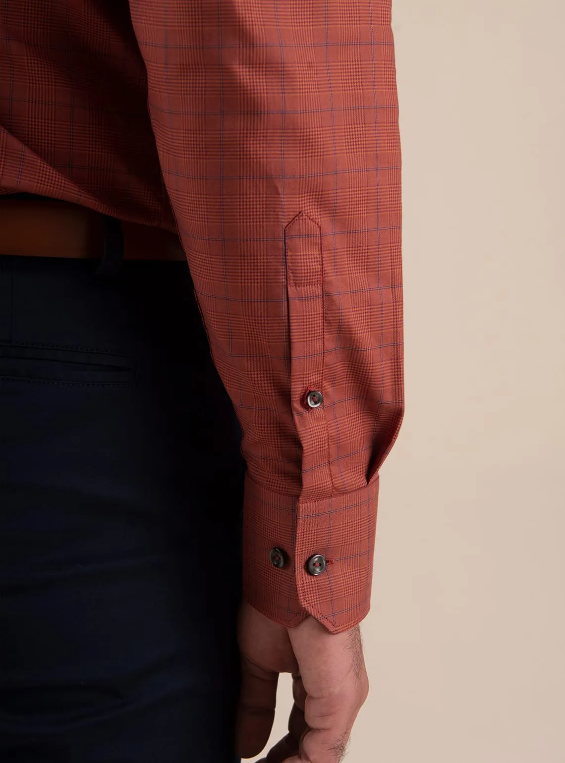 Red Terracotta Grid Shirt