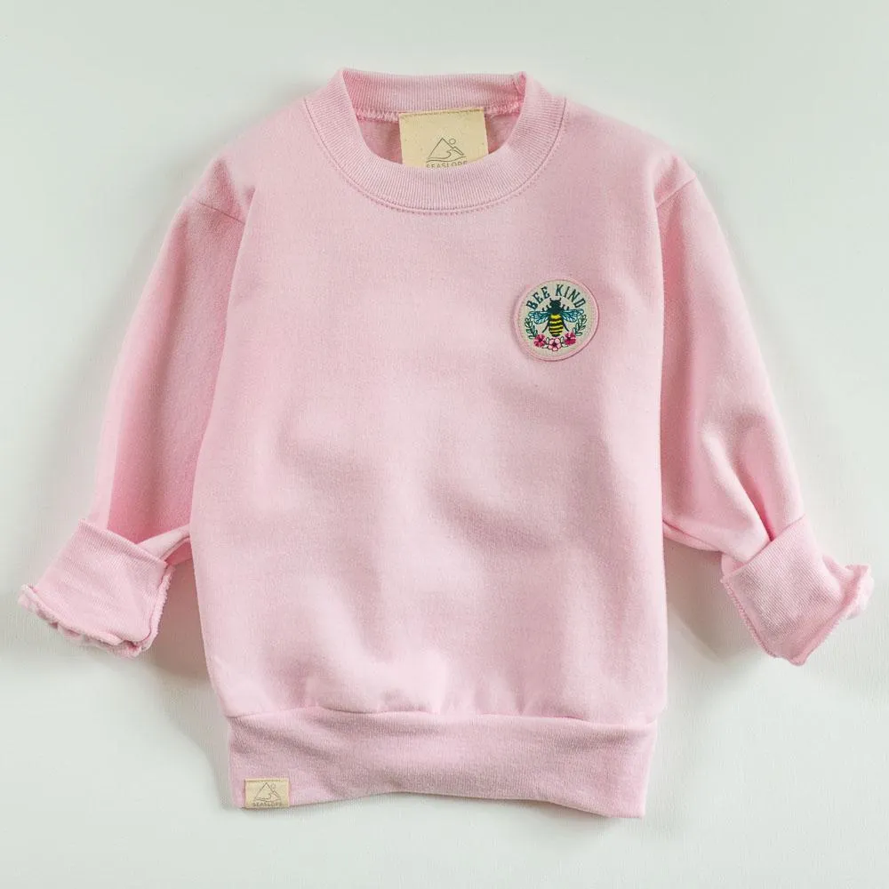 Seaslope kids embroidered patch sweatshirt