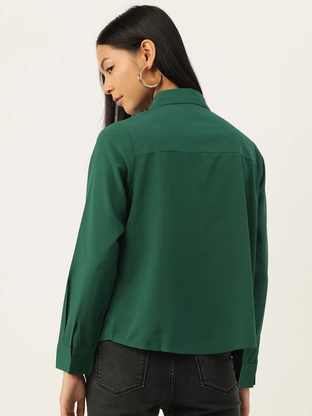 Slenor Women Classic Opaque Casual Shirt