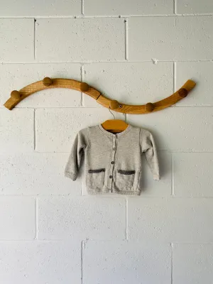 Soft Grey Cardigan, 3-6 months (68)