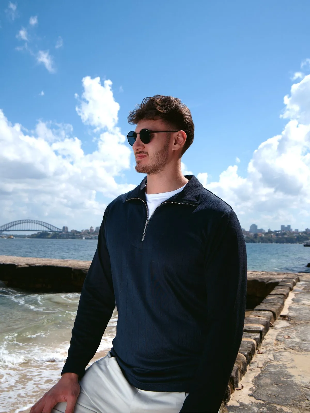 St Tropez Zip Polo