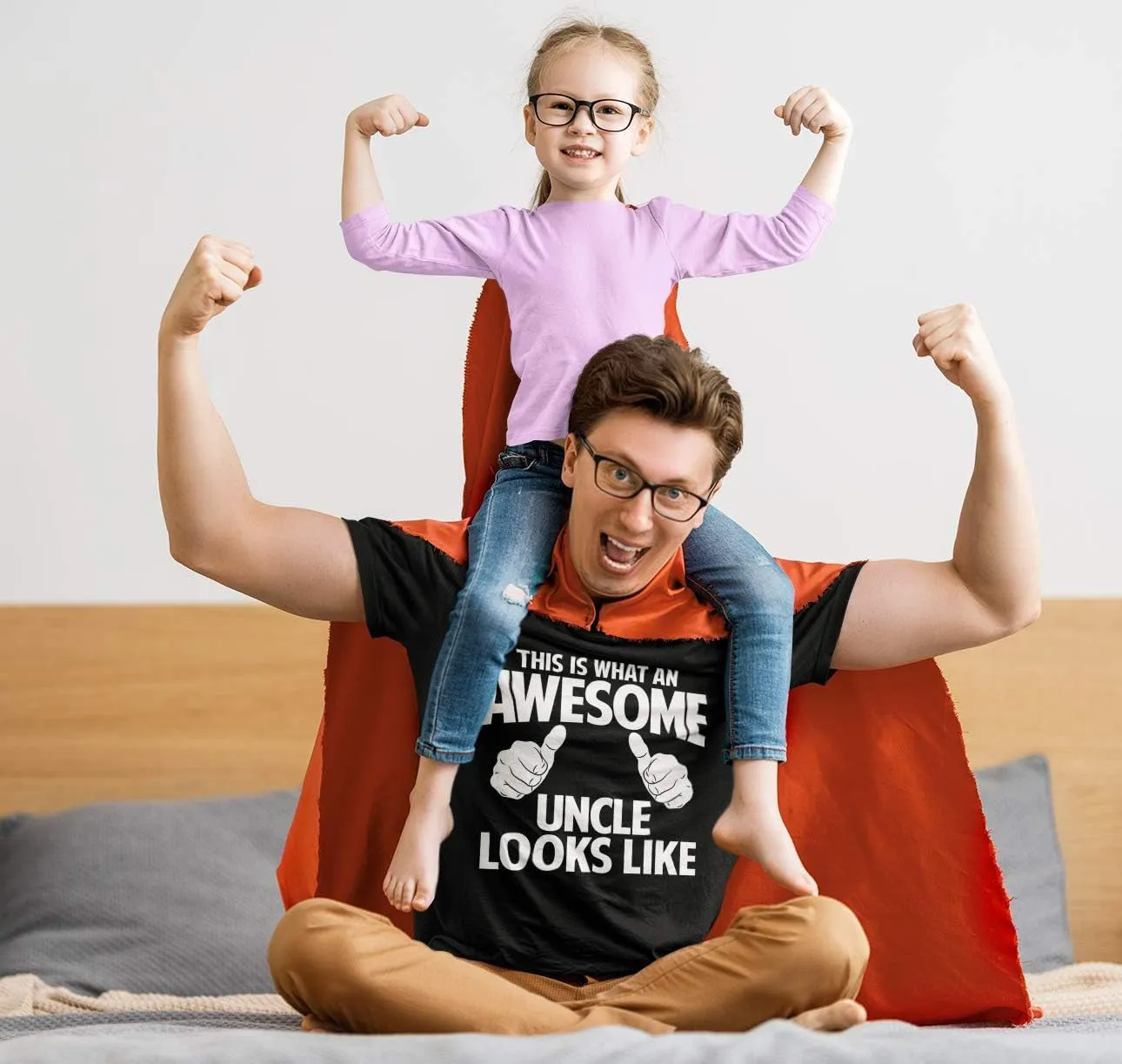This Is What an Awesome Uncle Looks Like, Funny Sarcastic T Shirt for Men, Humor T-Shirt Tee Gifts