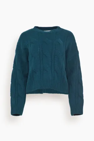 Tristan Crewneck Pullover in Compass