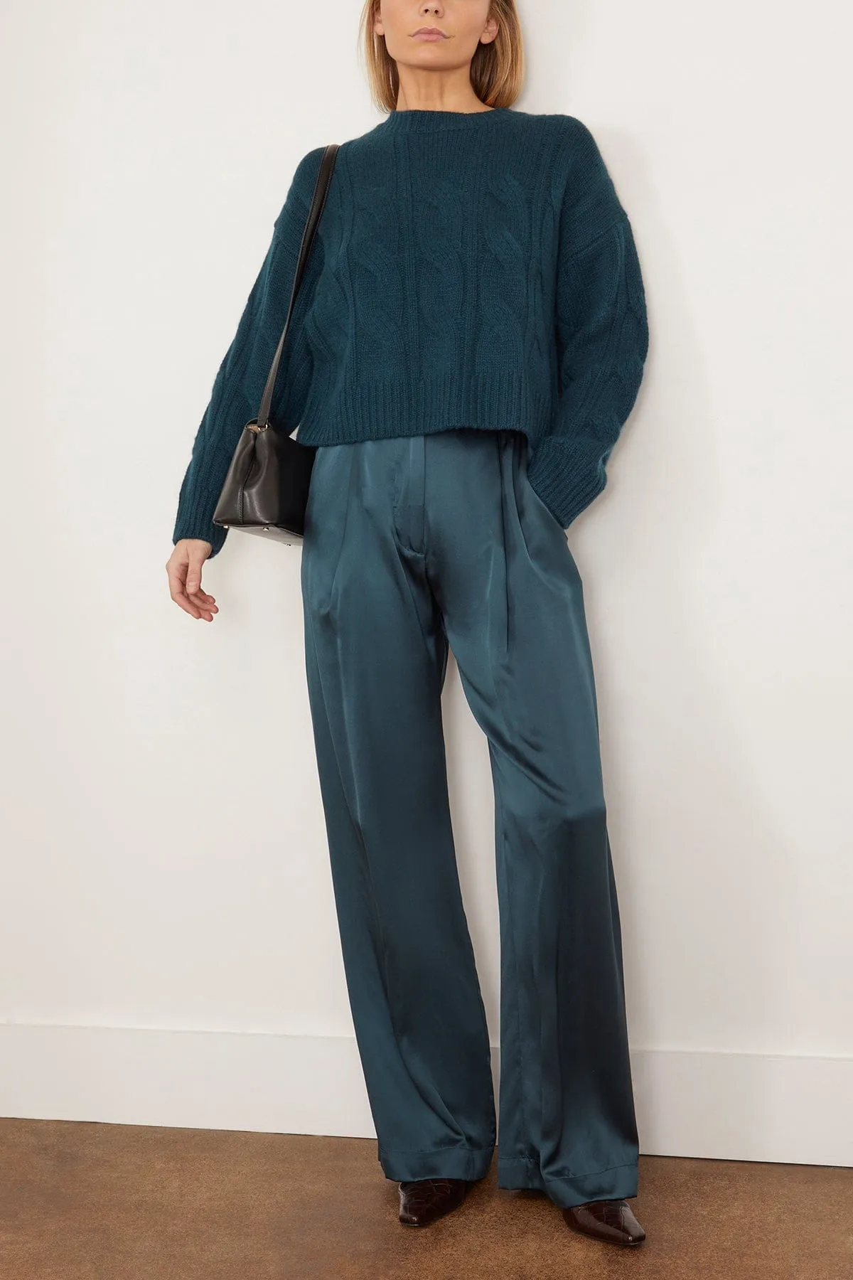 Tristan Crewneck Pullover in Compass