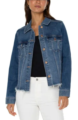 Trucker with Fray Hem