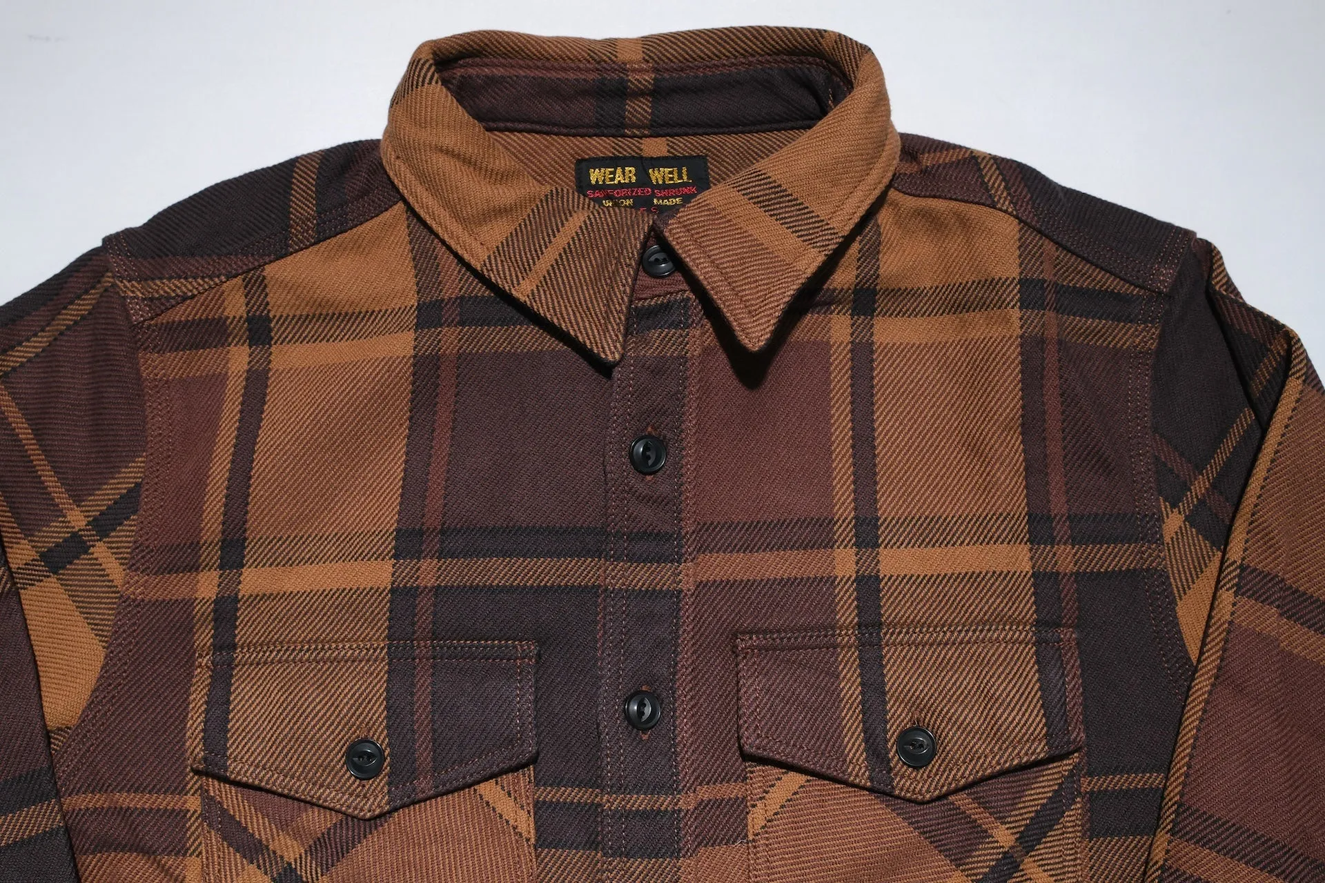 UES 15.5oz Ultra-Heavyweight Flannel Utility Workshirt (Autumn Leaf)