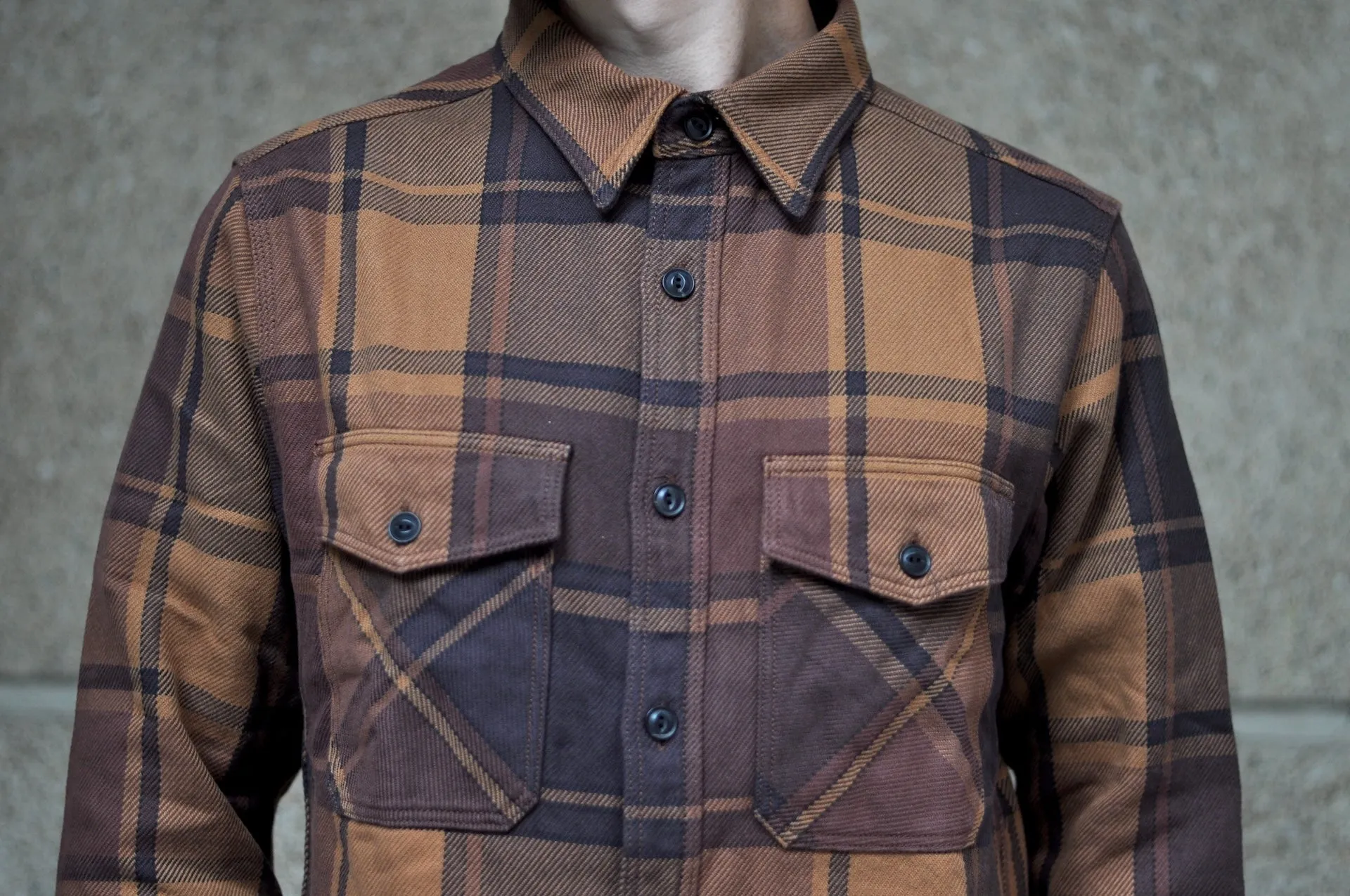 UES 15.5oz Ultra-Heavyweight Flannel Utility Workshirt (Autumn Leaf)