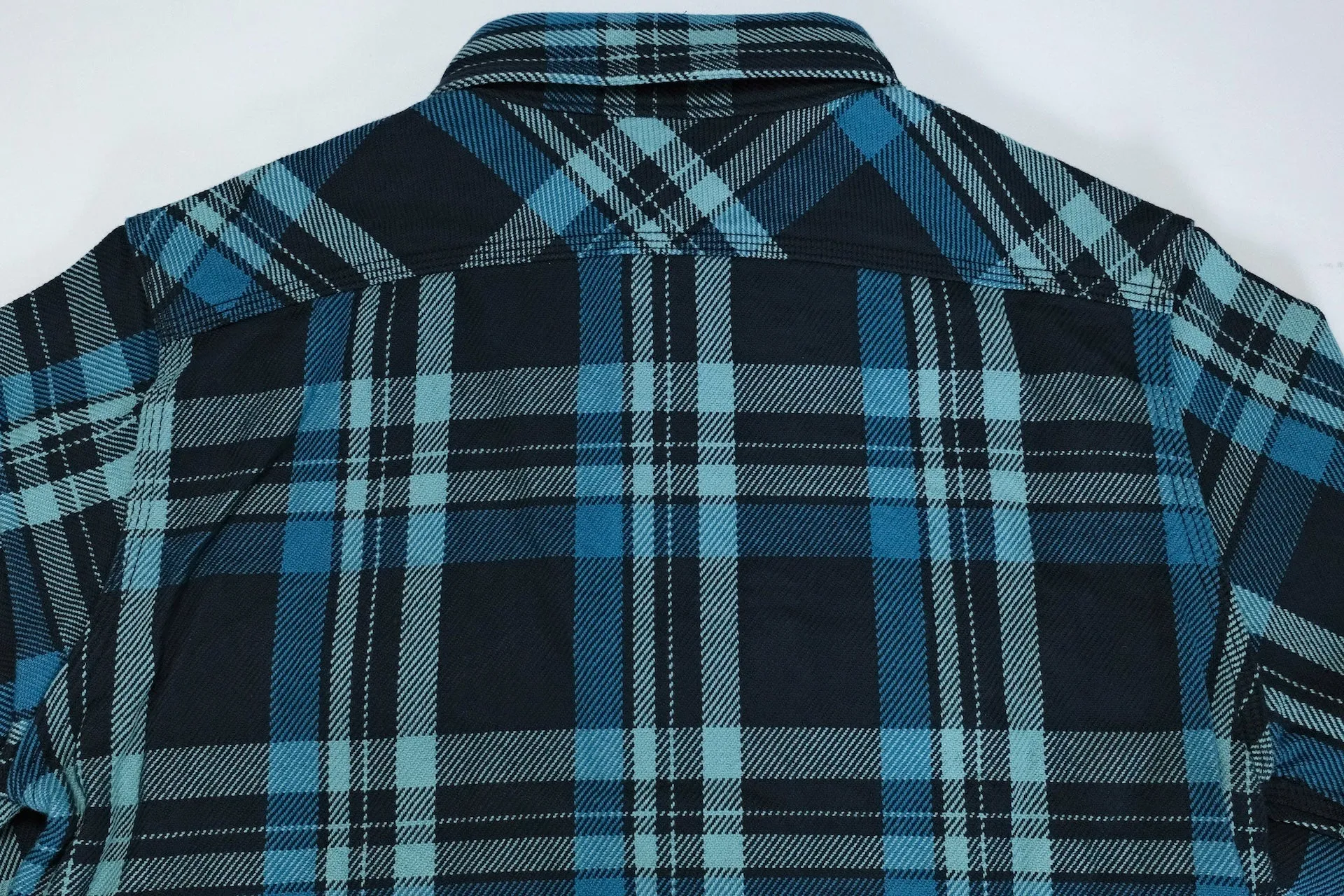 UES 15.5oz Ultra-Heavyweight Flannel Utility Workshirt (Winter Sky)