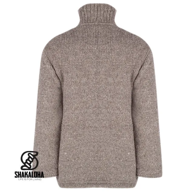 Unisex Woollen Jacket with a High-Standing Collar