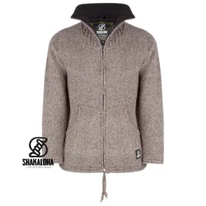 Unisex Woollen Jacket with a High-Standing Collar