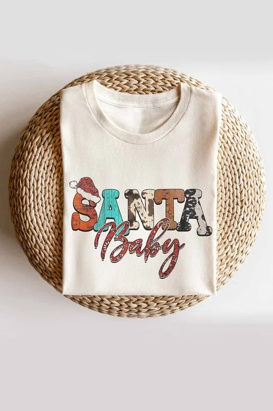 WESTERN SANTA BABY GRAPHIC TEE