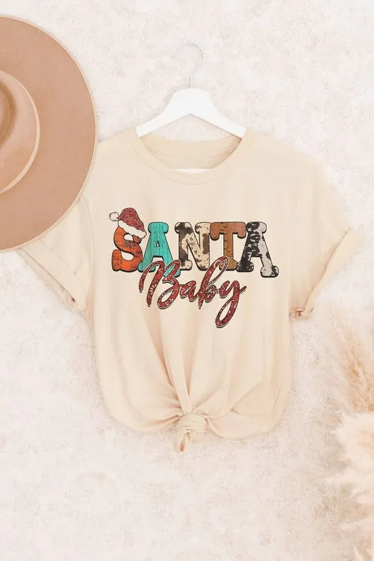 WESTERN SANTA BABY GRAPHIC TEE