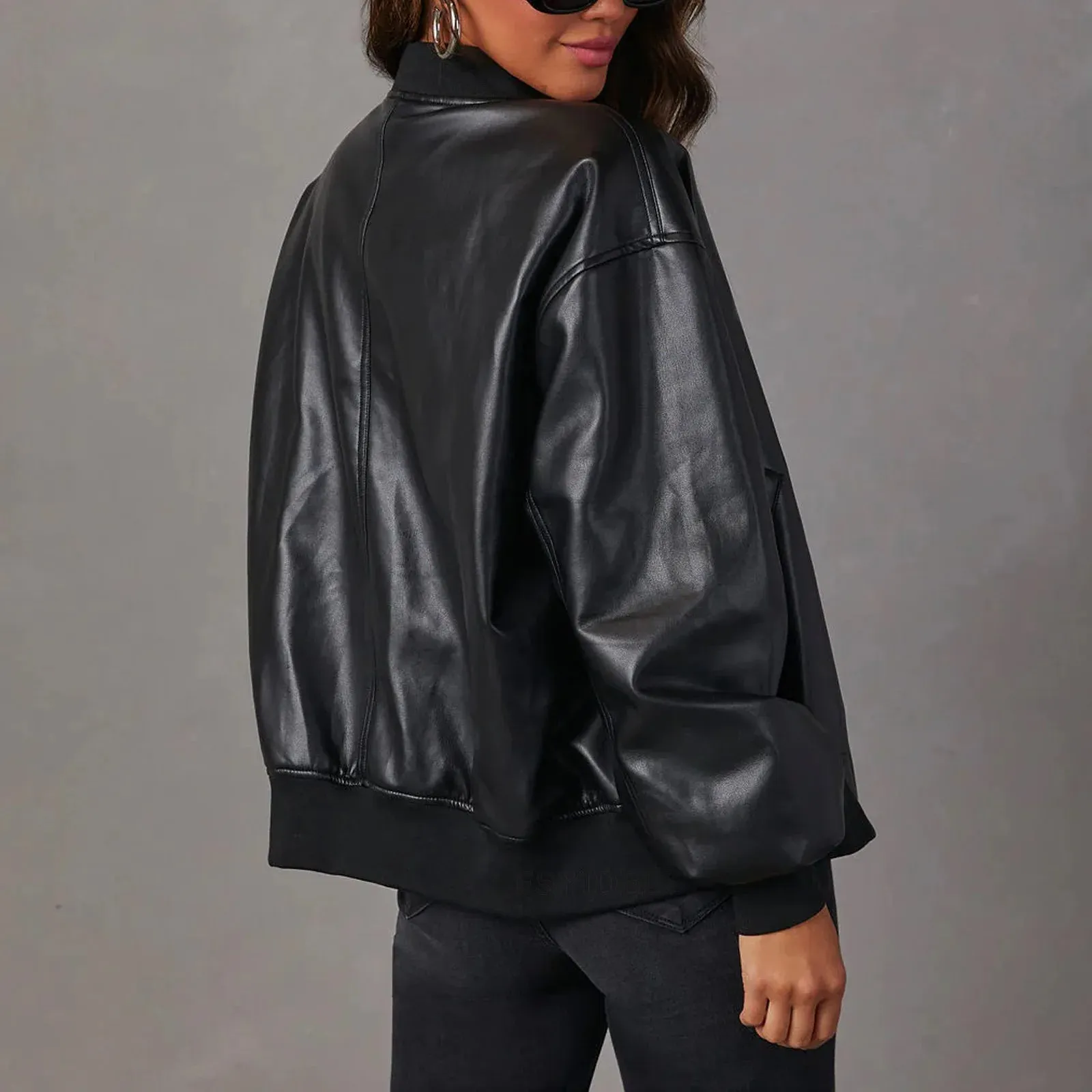 Women's Casual Leather Jacket