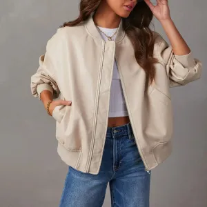 Women's Casual Leather Jacket
