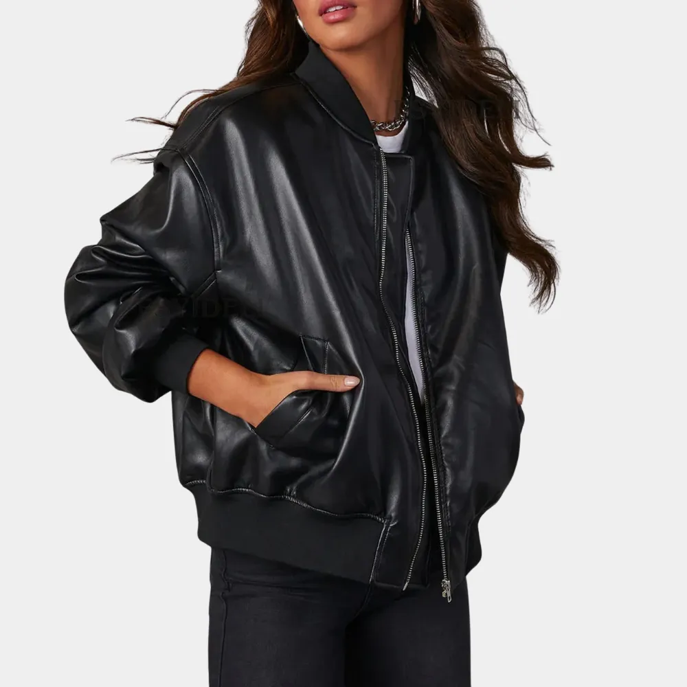 Women's Casual Leather Jacket