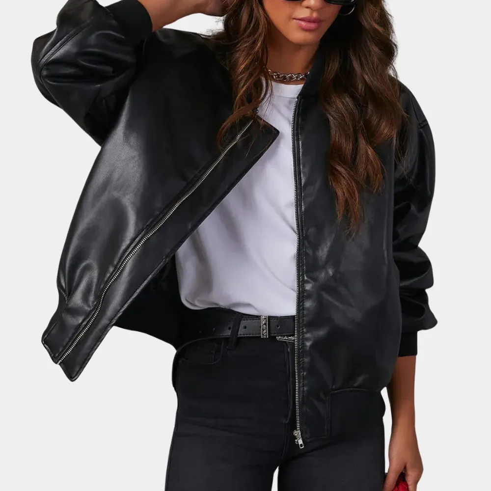 Women's Casual Leather Jacket