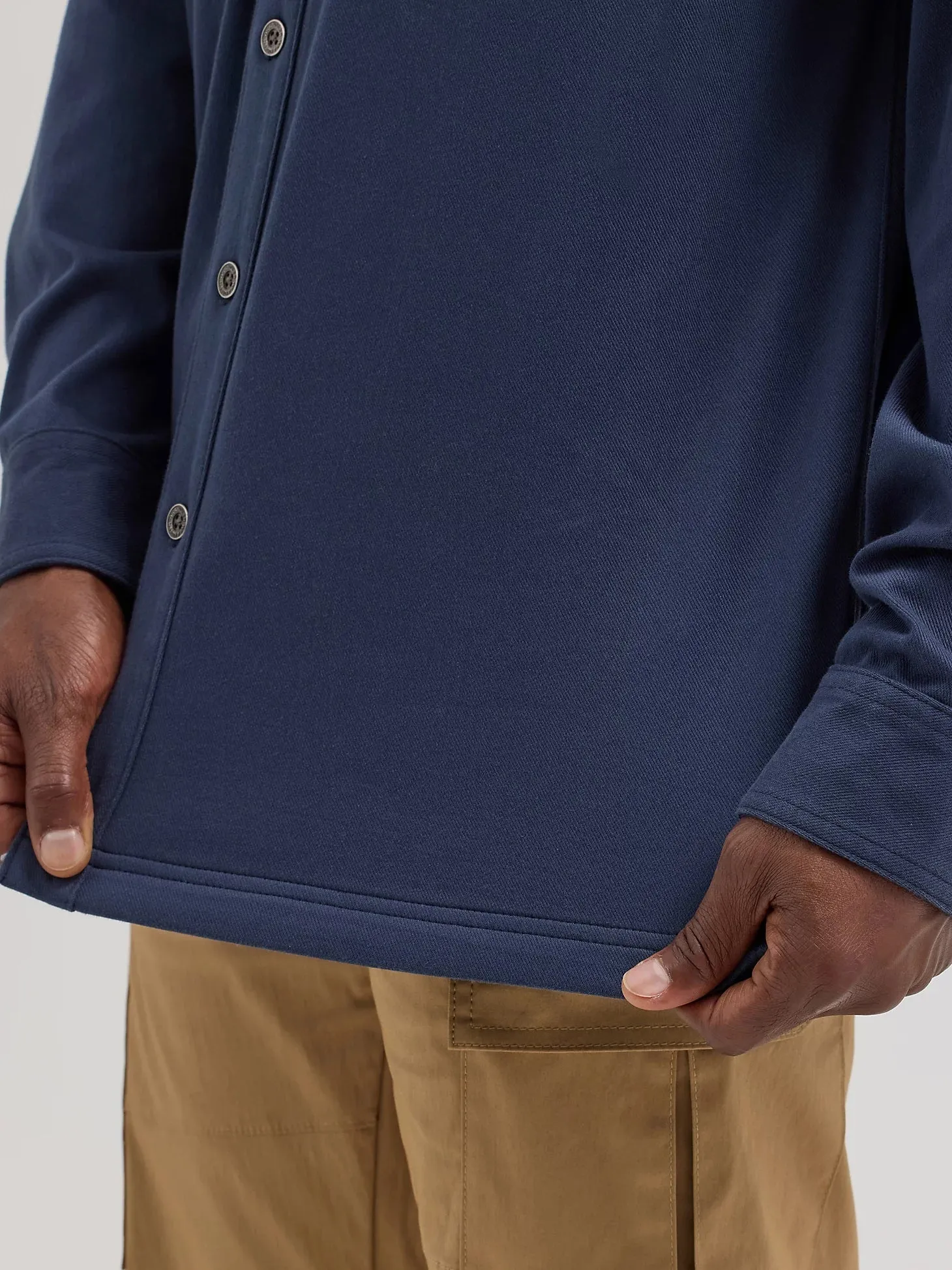 Wrangler ATG Men's Knit Button-Down Long Sleeve Work Shirt