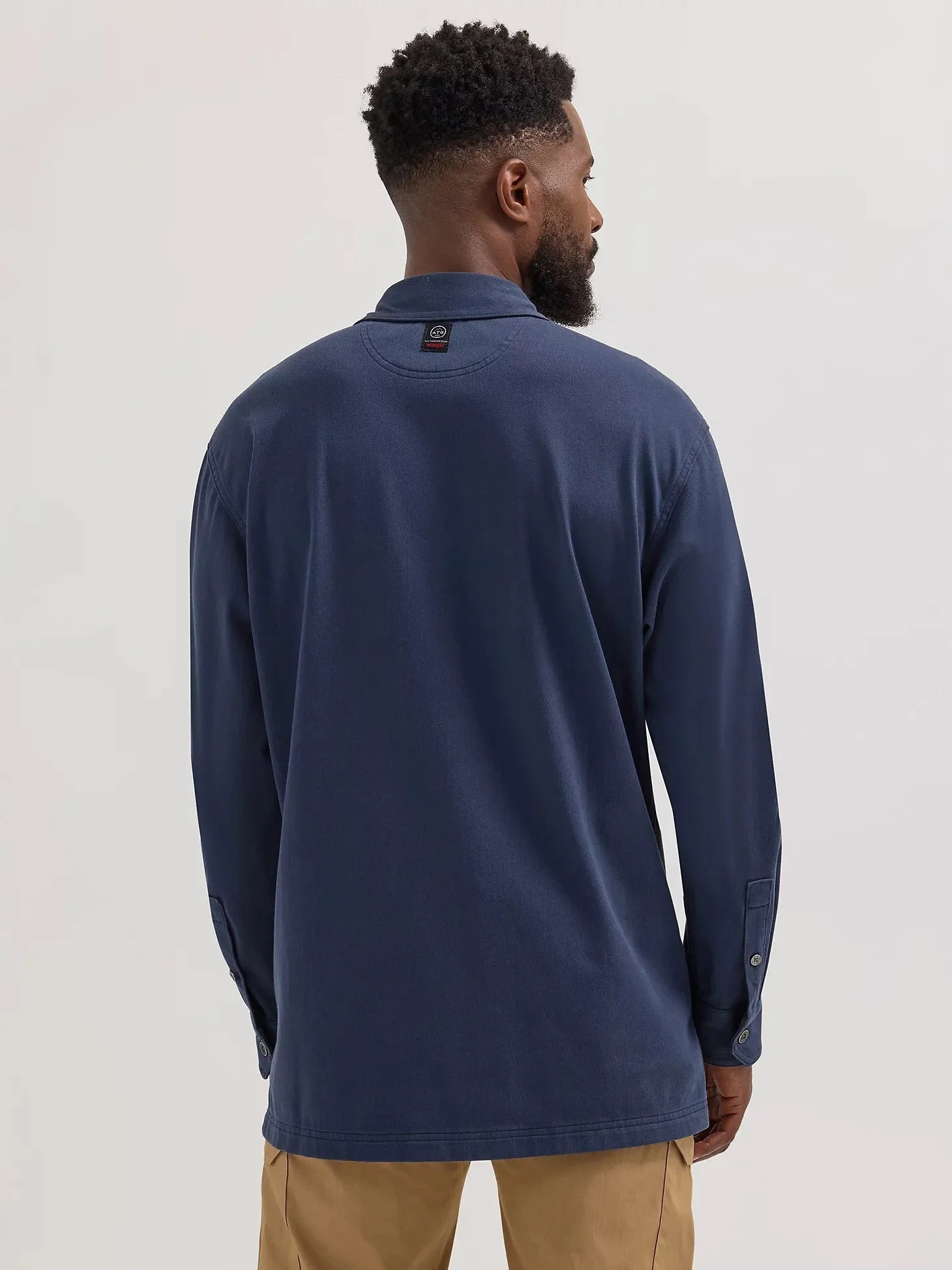 Wrangler ATG Men's Knit Button-Down Long Sleeve Work Shirt