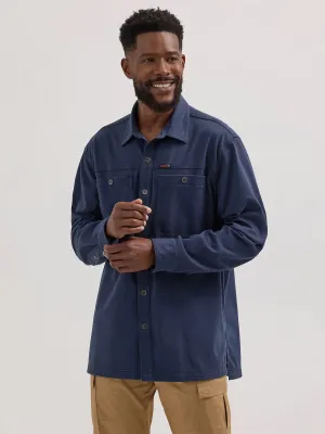 Wrangler ATG Men's Knit Button-Down Long Sleeve Work Shirt